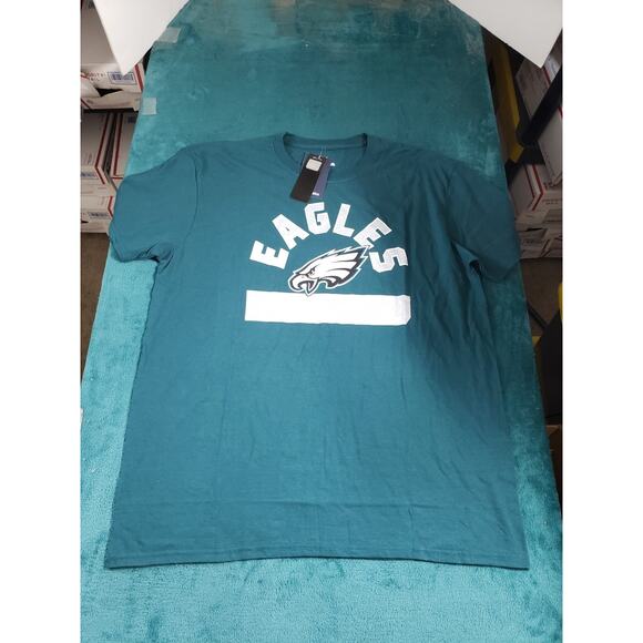 Philadelphia Eagles Shirt Size Extra Large Mens Green Fanatics Football NFL NWT - Picture 2 of 8